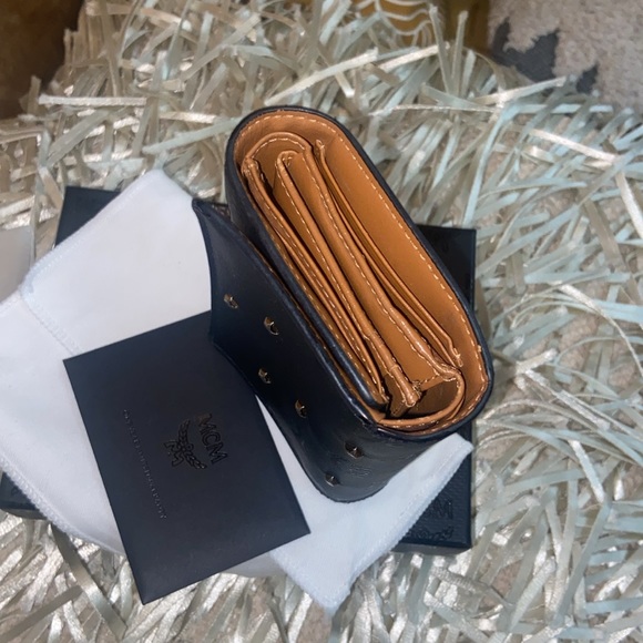 MCM Claudia Trifold Studded Wallet; Excellent condition. Box, authen. card & bag - Picture 9 of 10